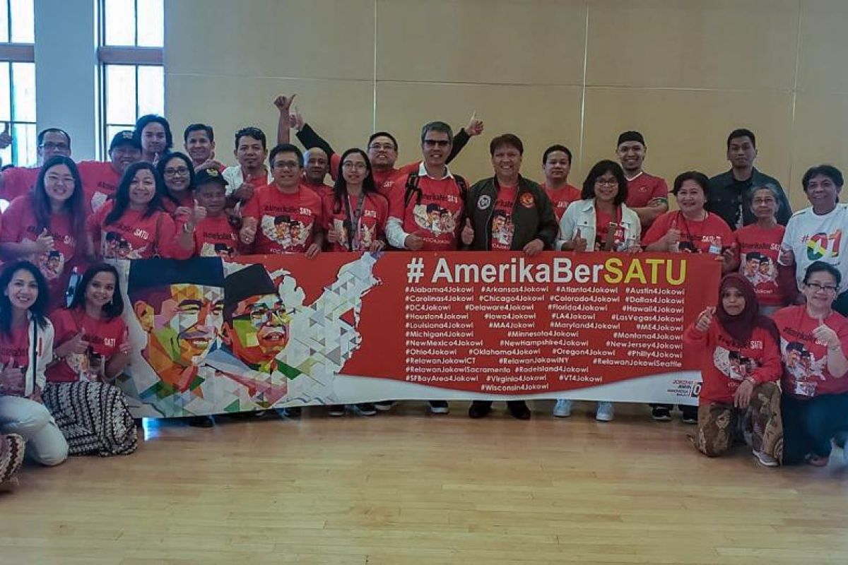 Relawan Jokowi-Ma'ruf #AmerikaBERSATU gelar acara di Washington