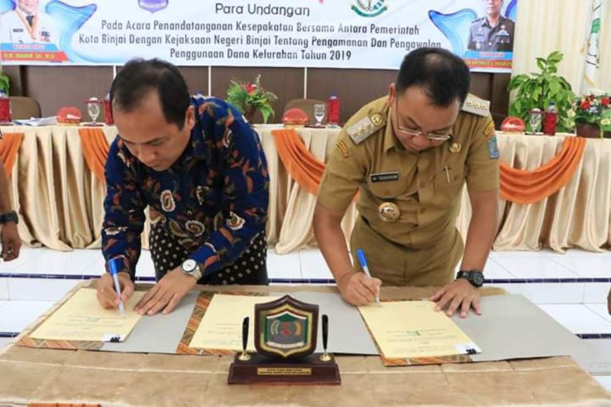 Pemkot Binjai-Kejaksaan MoU pengawasan dana kelurahan