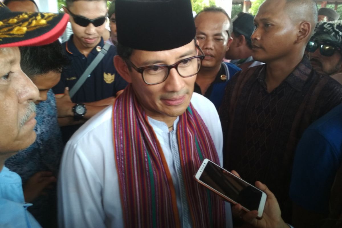 Sandiaga menyebut TGB sahabatnya meski berbeda pilihan