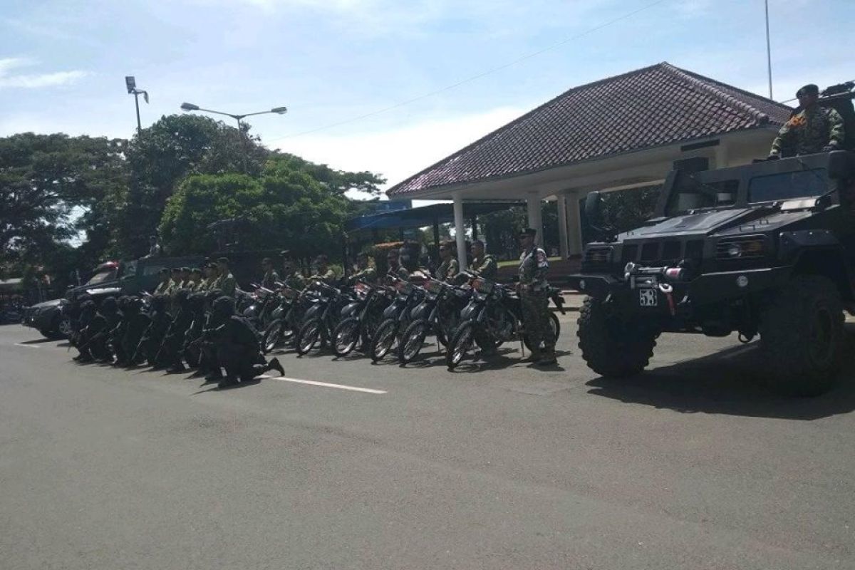 Batalyon Mandala Yudha Kostrad gelar parade pengamanan pemilu