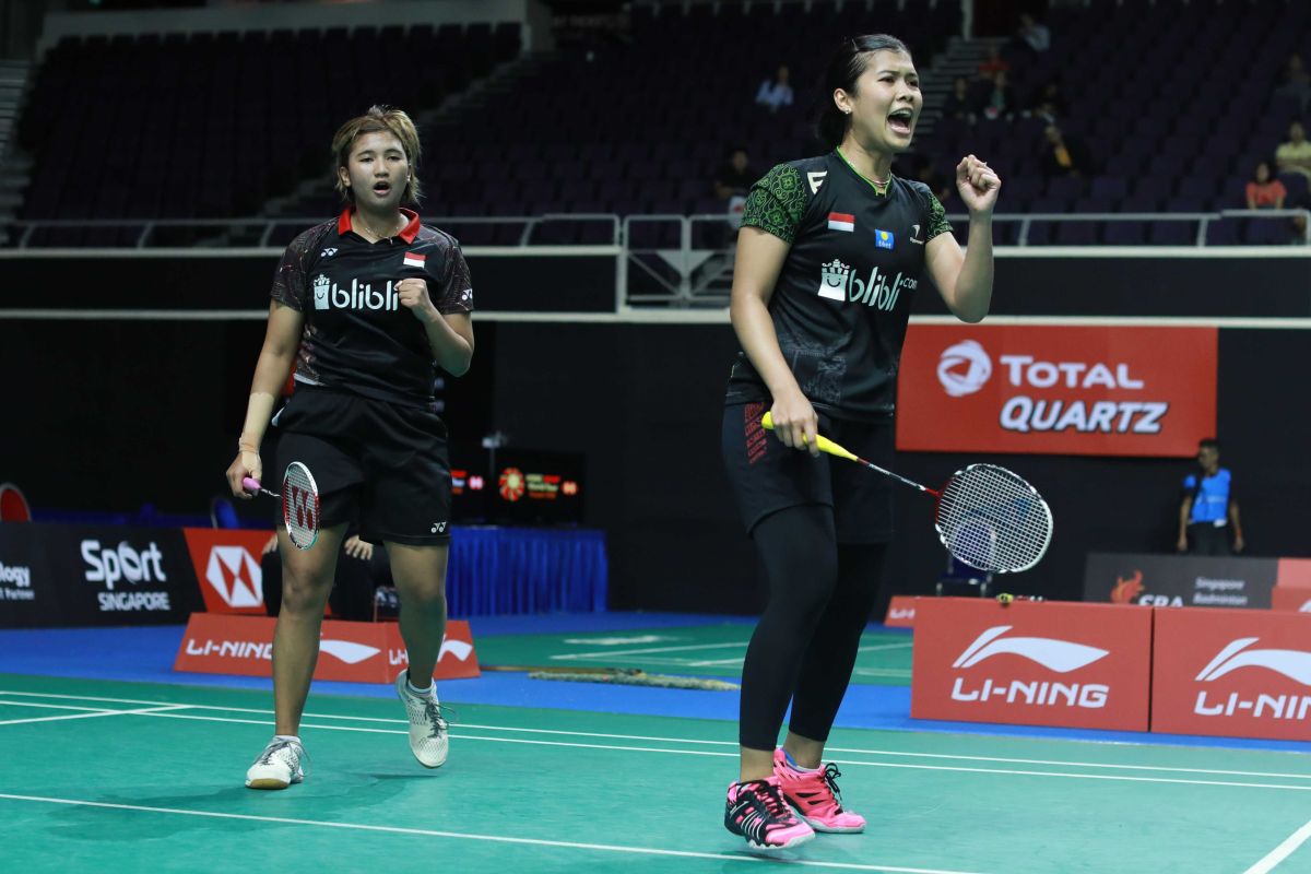 Singapore Open :   Jauza/Yulfira melangkah ke babak ke dua