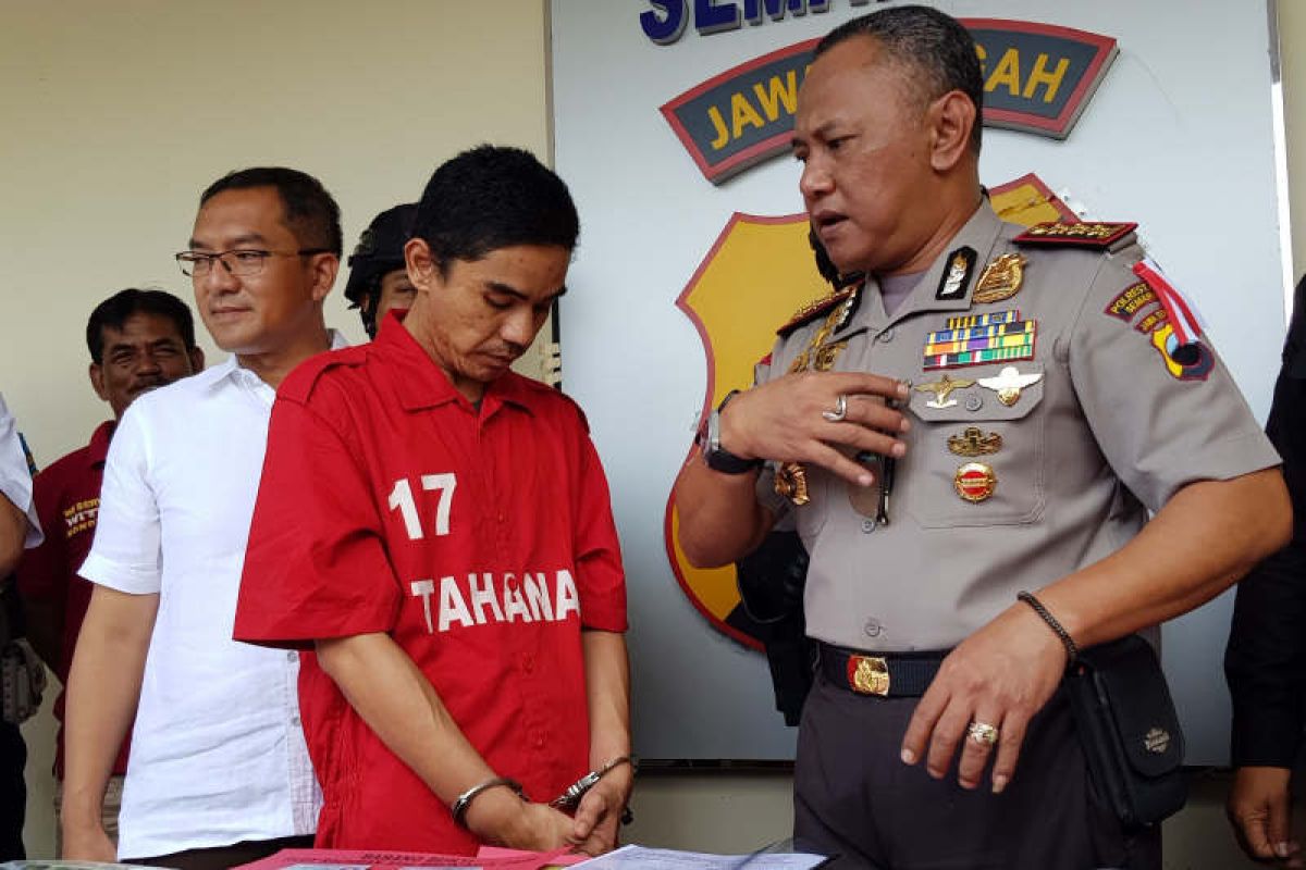 Polrestabes Semarang bongkar kasus kurir pembawa 8 kg sabu
