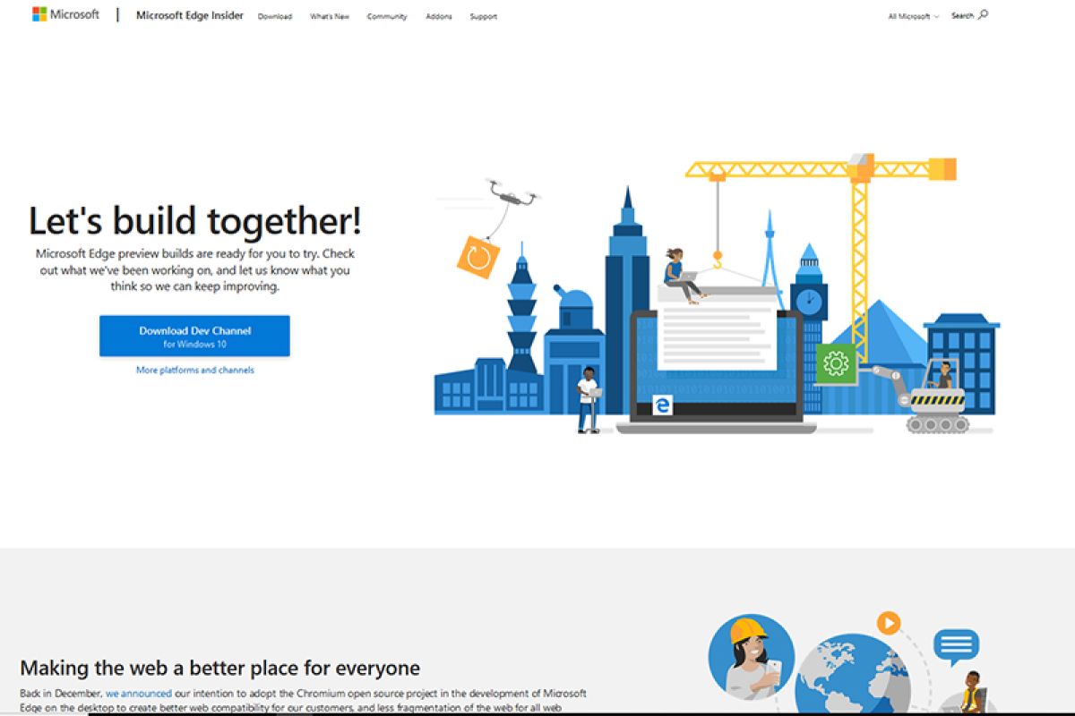 Microsoft rilis perambahan baru mirip Chrome