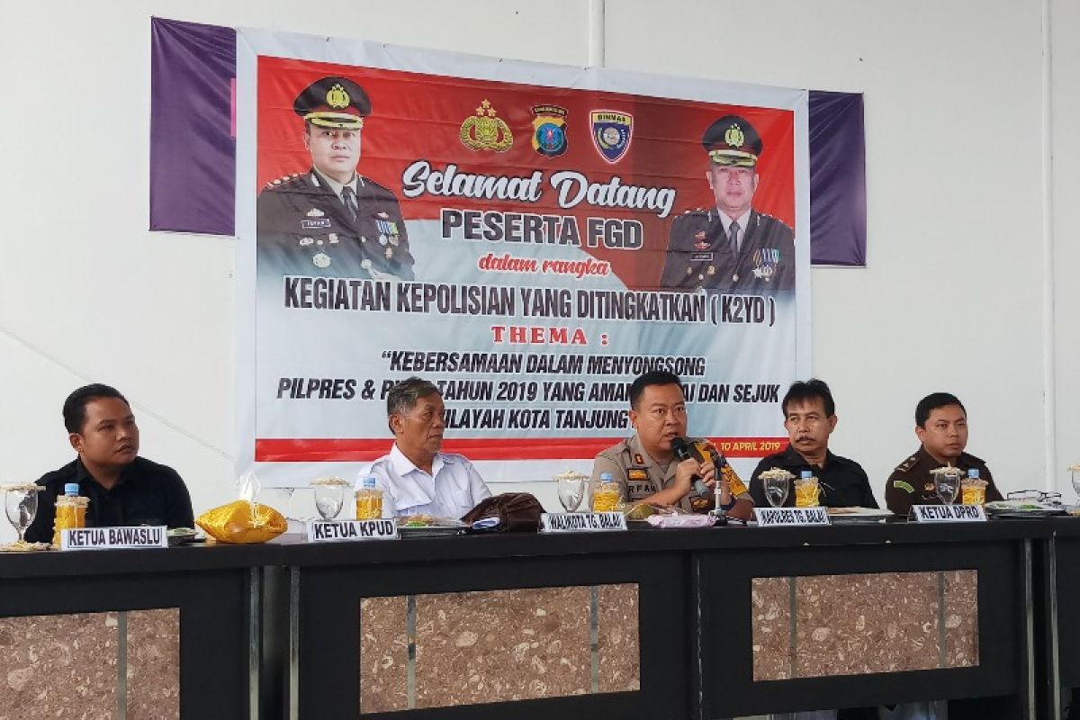 Kapolres Tanjungbalai ajak warga ciptakan suasana aman jelang pemilu