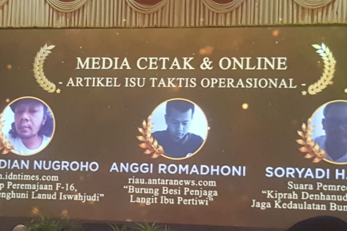 Jurnalis Antara Riau raih juara di Kasau Award 2019