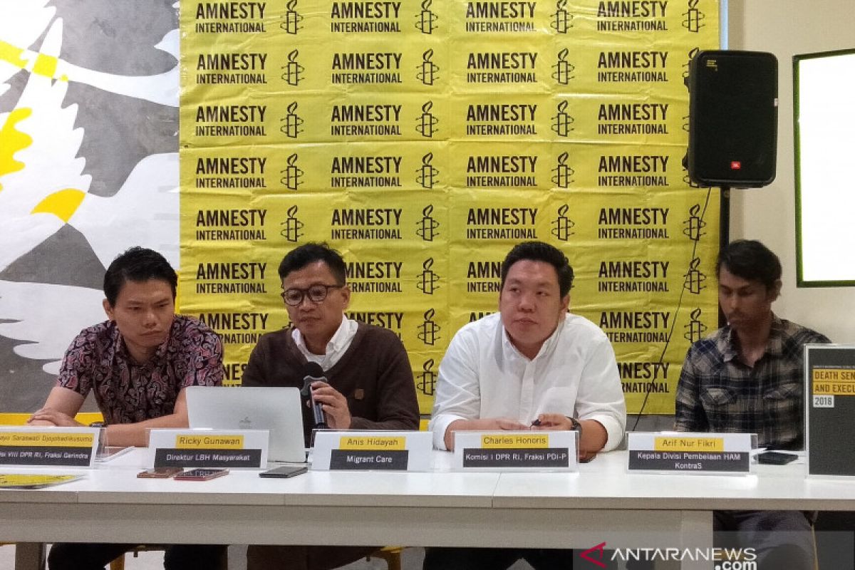 Amnesti International: 48 narapidana divonis mati pada 2018