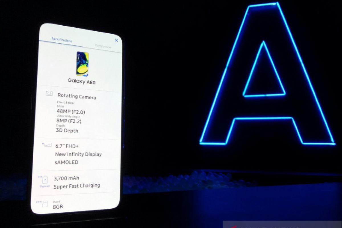 Kamera putar ada di Samsung Galaxy A80