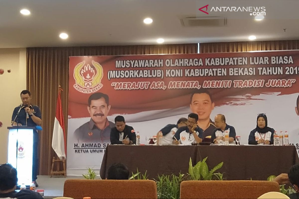 Reza Lutfi Ketua KONI Bekasi periode 2019-2023 hasil Musorkablub