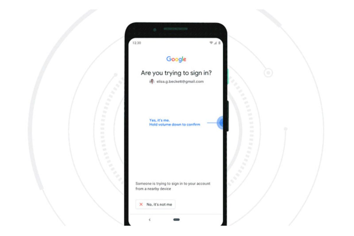 Android makin aman, verifikasi akun bisa dengan tombol fisik ponsel