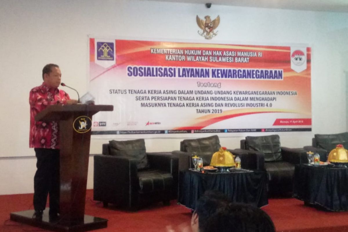 Kemenkum HAM Sulbar  sosialisasi layanan kewarganegaraan