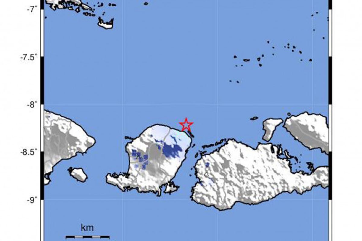 Gempa magnitudo 4,1  guncang Lombok Utara