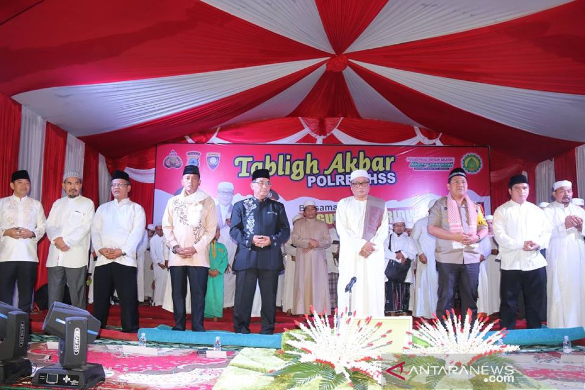 Polres HSS gelar tabligh akbar jelang Pemilu 2019