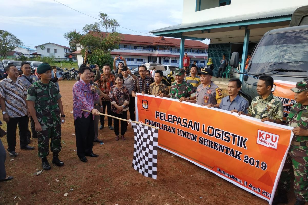 Logistik pemilu Kapuas Hulu mulai di distribusikan