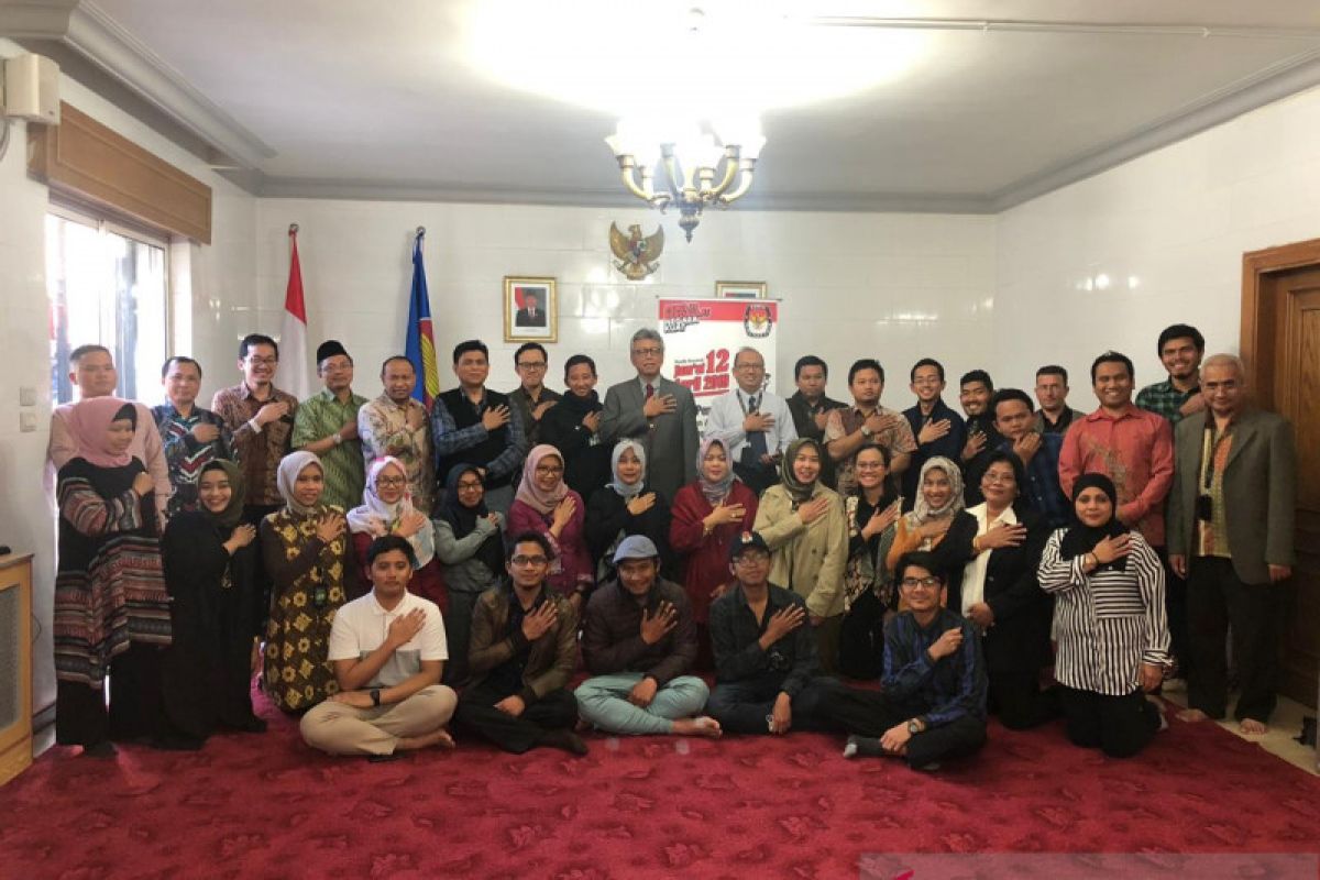 Pesan pemilu damai kepada diaspora Indonesia di Jordania