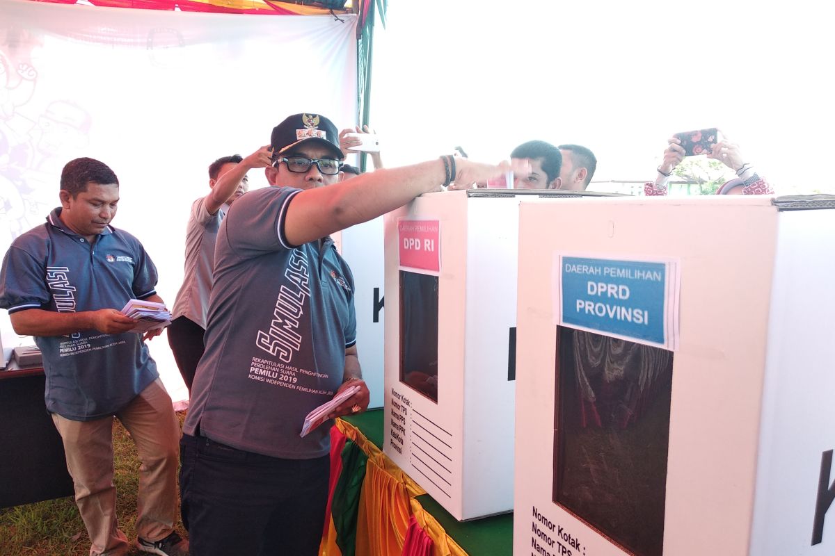 Petakan kelemahan, KIP Aceh Jaya gelar simulasi pemungutan suara