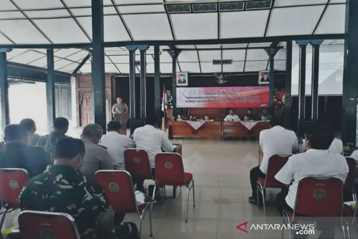 Polres Gunung Kidul-Kodim 0730 bersinergi mengamankan Pemilu 2019