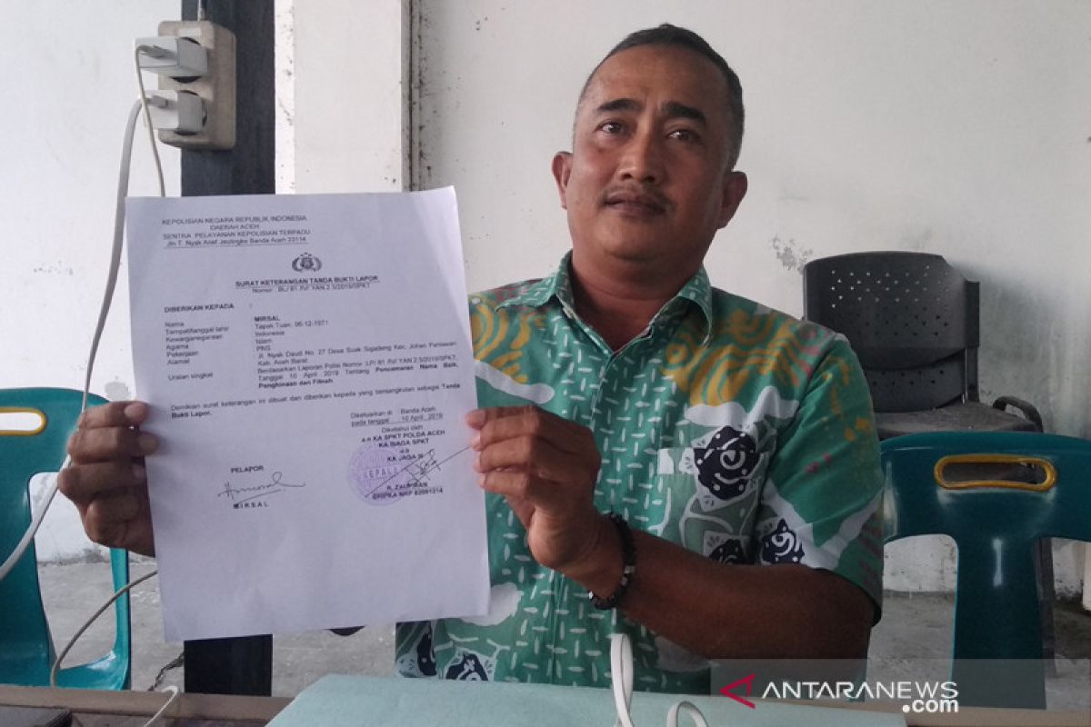 TAPK Aceh Barat lapor Ketua DPRK ke Polda Aceh
