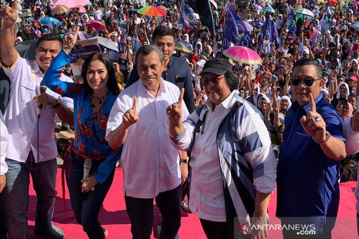 Menteri LHK bareng Syamsuar-Edy Nasution kampanye untuk Jokowi di Rohul