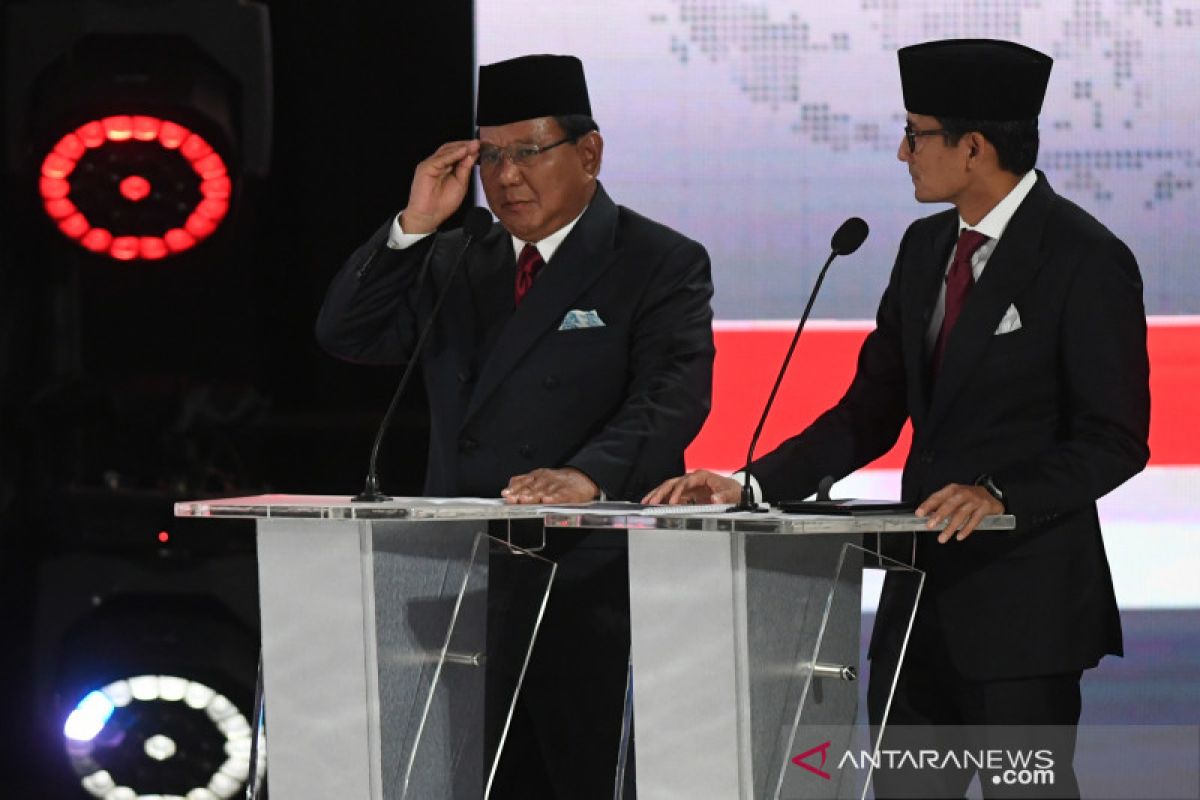 Debat capres, Prabowo: kekayaan nasional banyak tersimpan di luar negeri