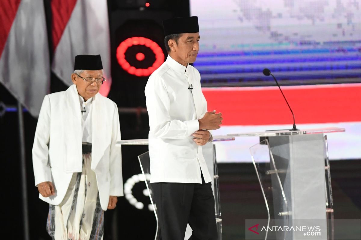 Debat capres, Jokowi dorong pembangunan ekonomi 