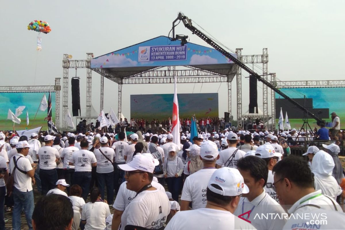 Ribuan orang hadiri syukuran HUT Kementerian BUMN di Semarang