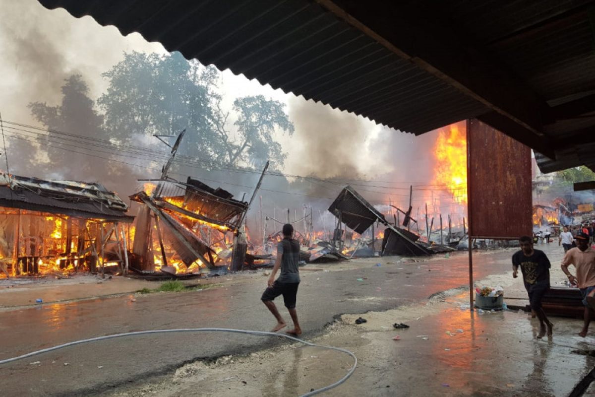 Satu warga tewas dalam kebakaran Pasar Ampera Sorong Selatan Papua