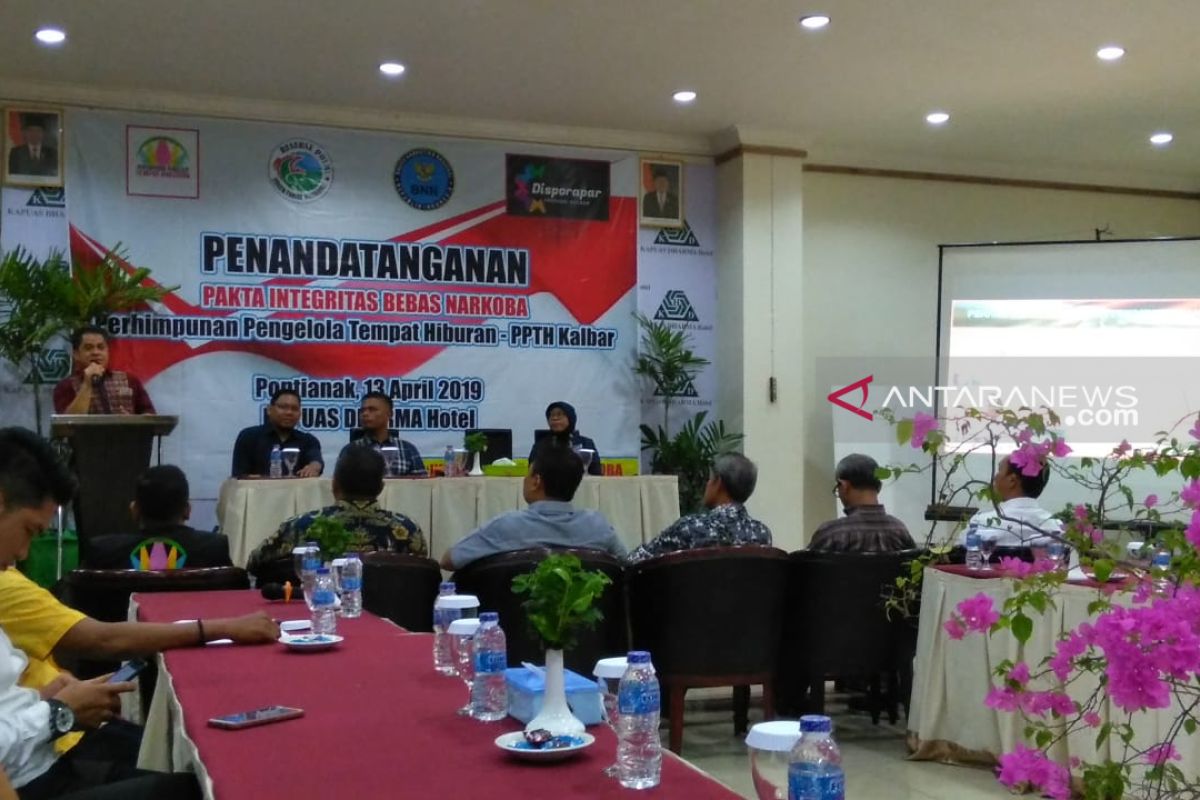 Perhimpunan pengelola tempat hiburan Kalbar komitmen cegah peredaran narkoba