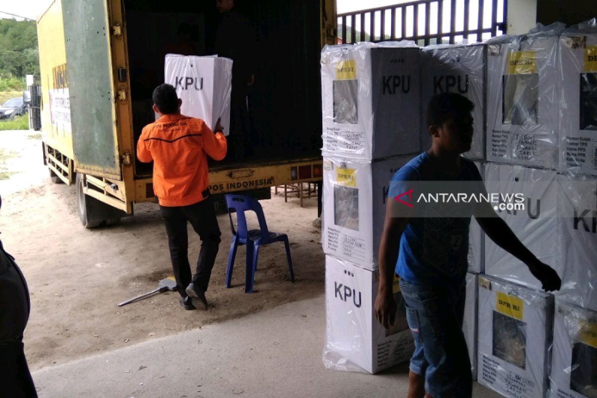 KPU Taput mulai distribusikan logistik Pemilu