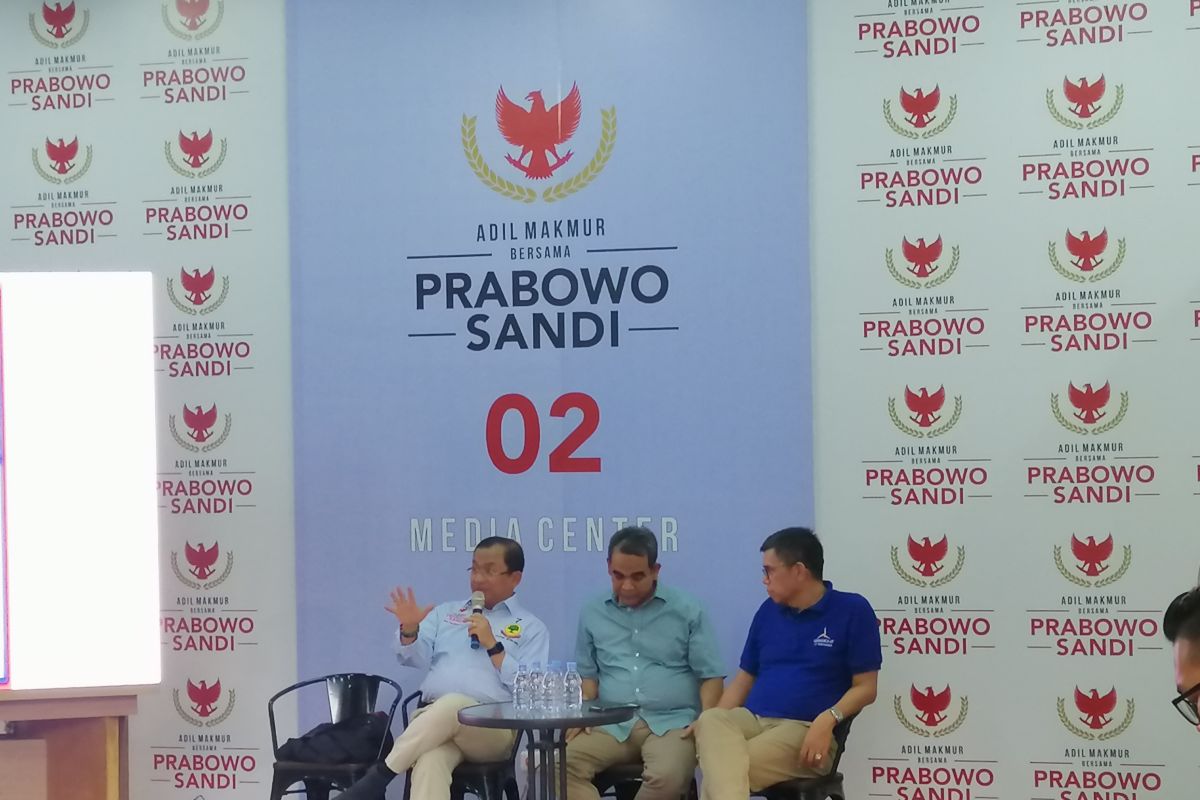 BPN Prabowo-Sandiaga tidak berikan pertanyaan 