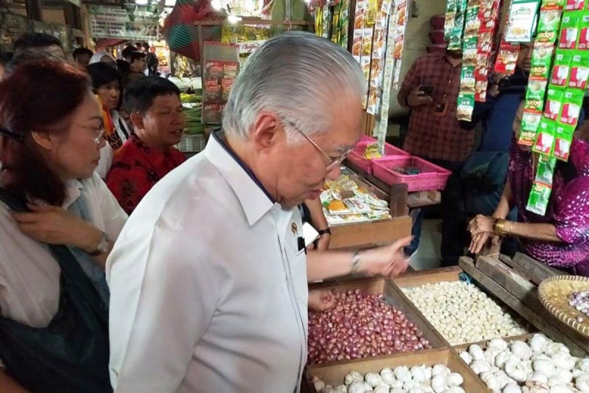 Mendag pantau kondisi harga bahan pokok di Palangka Raya, ini hasilnya