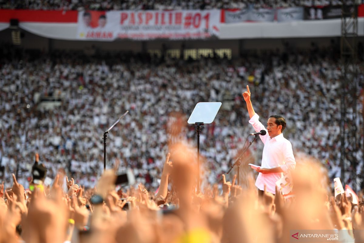 Jokowi ucapkan terima kasih kepada partai pendukung