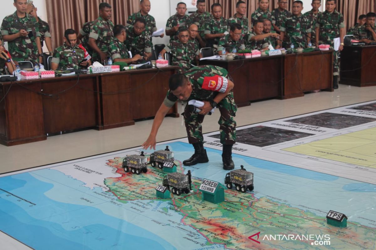 Korem-Polda Gorontalo mantapkan persiapan pengamanan Pemilu