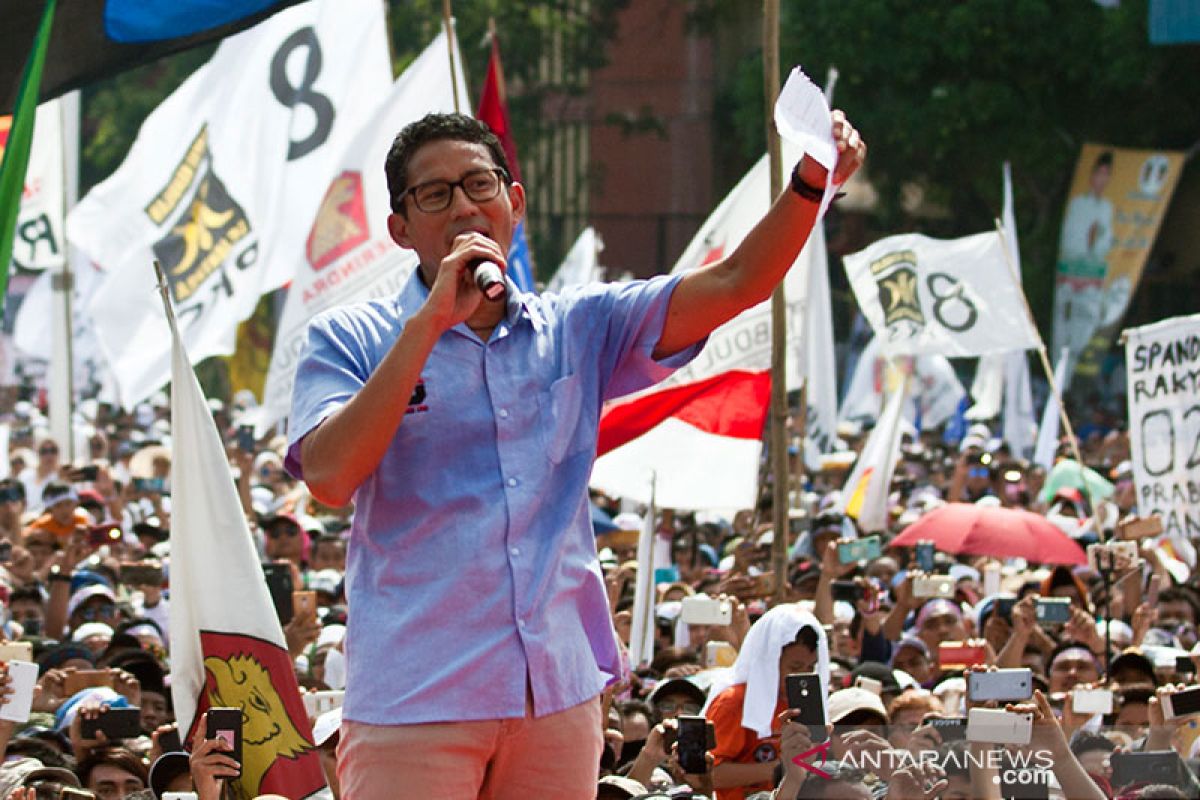 Sandiaga kunjungi Prabowo untuk persiapan debat