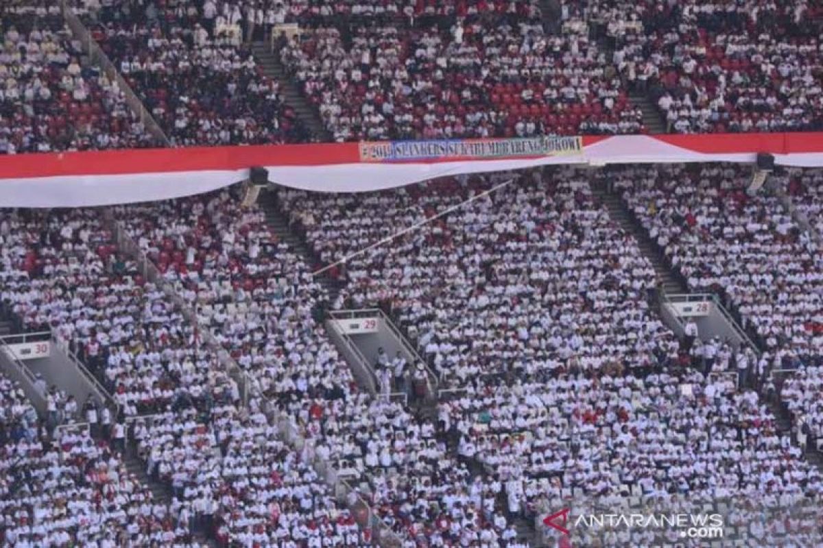 Hasto perkirakan kampanye Jokowi dihadiri sekitar 1,2 juta orang