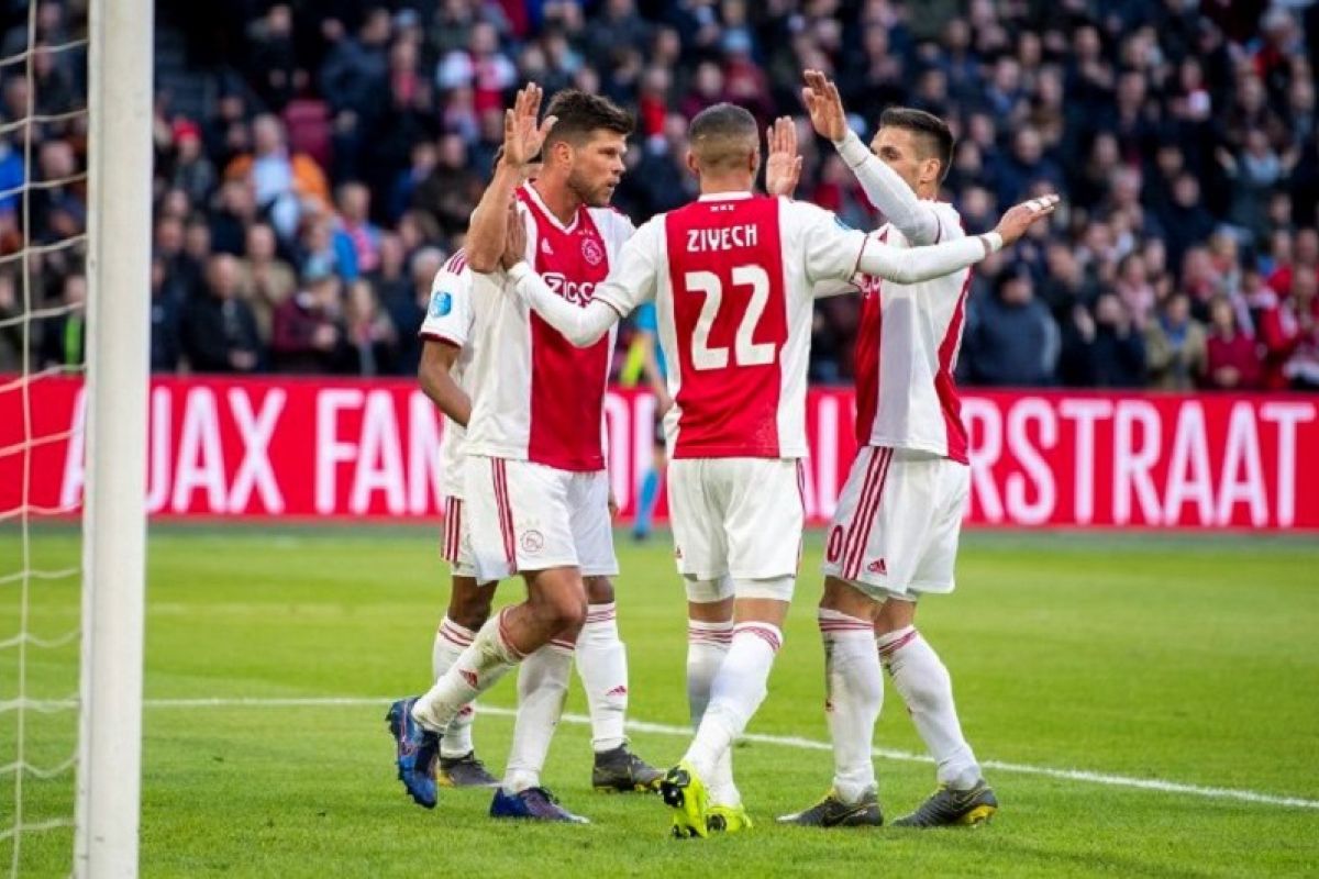 Hasil dan klasemen Liga Belanda, Ajax posisi jarak aman