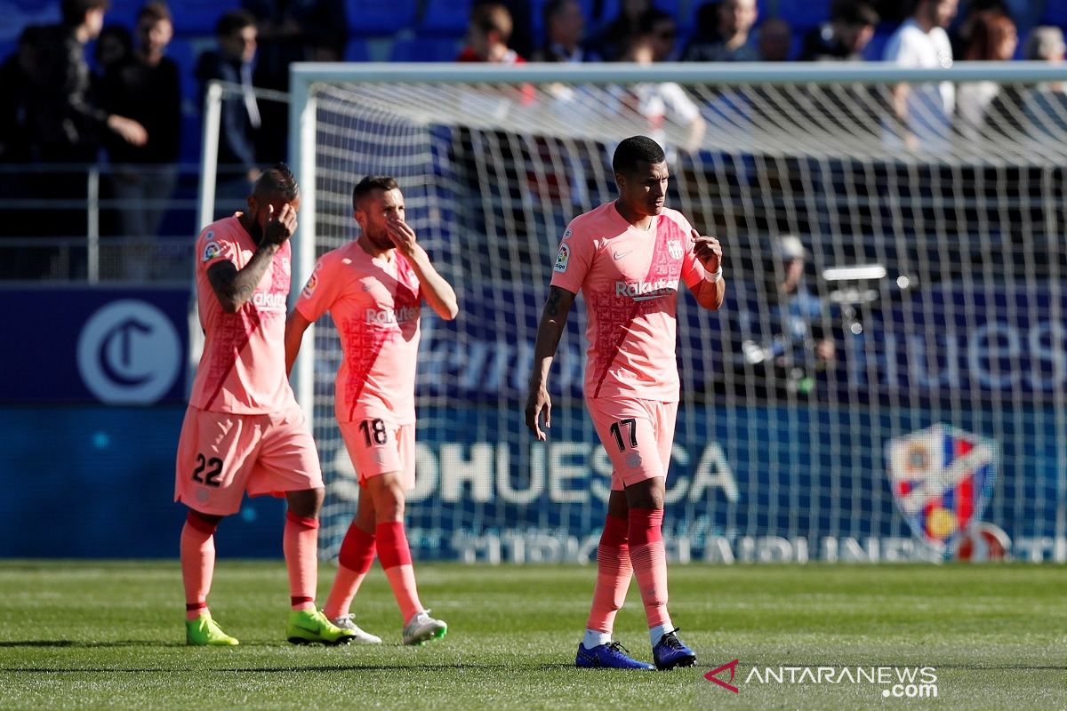 Keunggulan Barca di Liga Spanyol terpangkas lagi