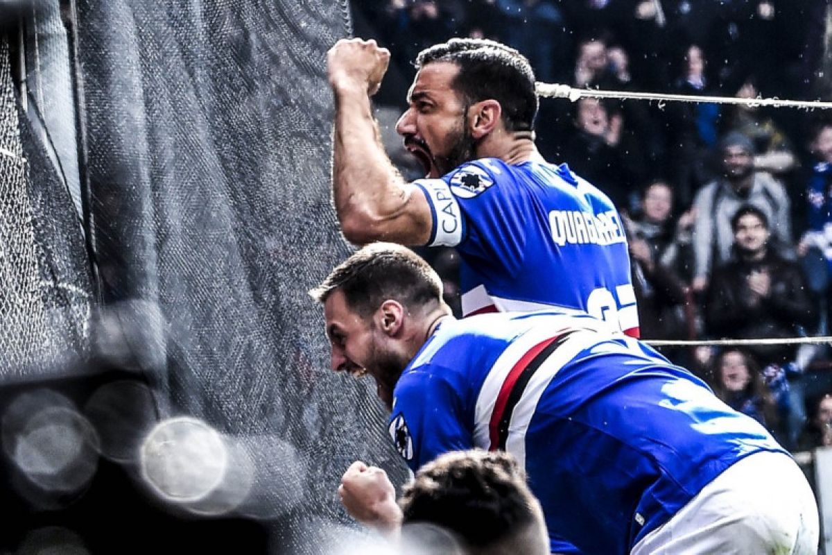 Sampdoria menang 2-0 di Derby della Lanterna