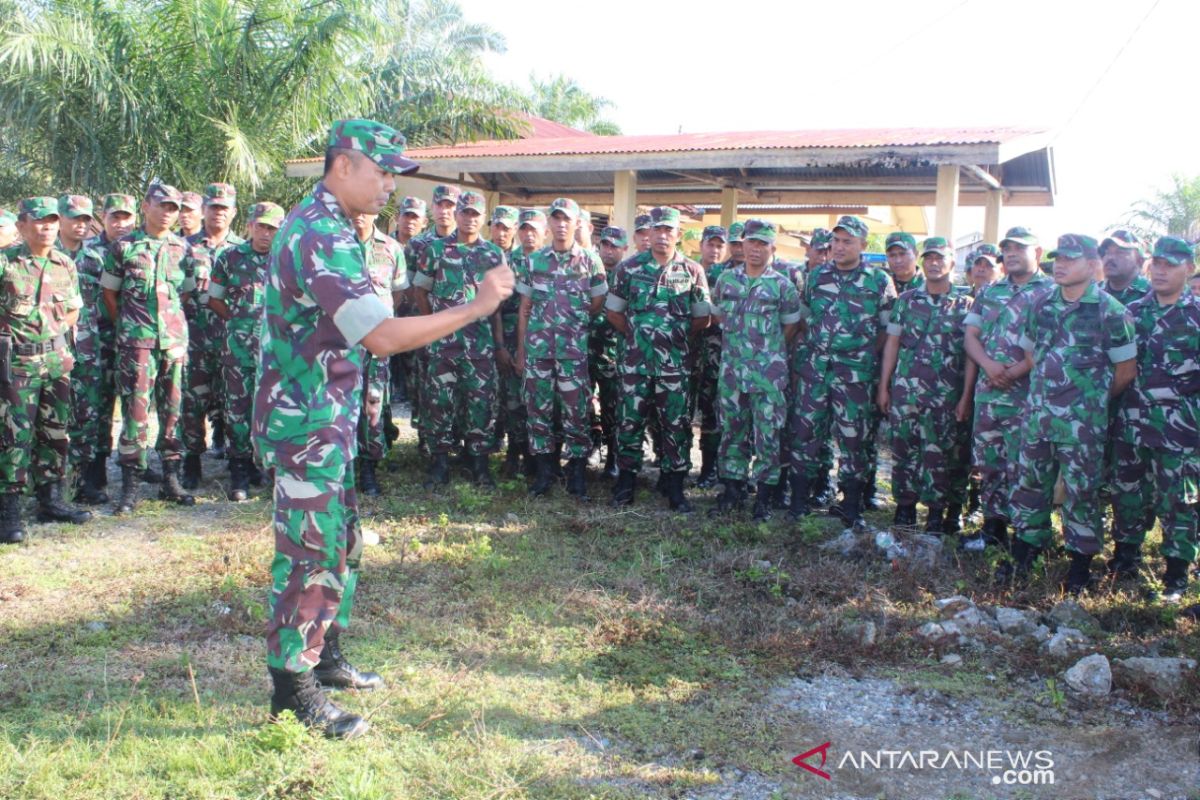TNI siagakan pasukan jelang pemilu di Nagan Raya