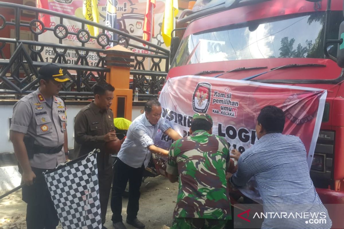 KPU Kolaka mulai distribusi logistik Pemilu
