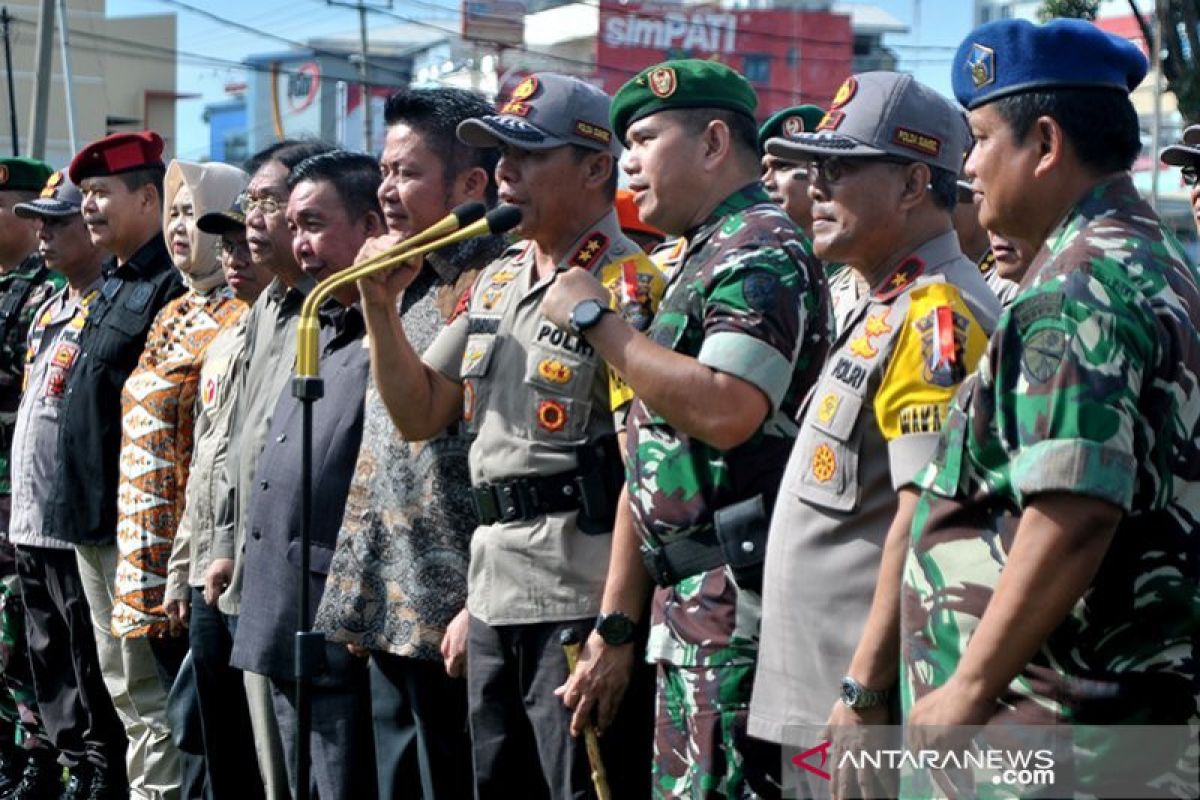 Polda Sumsel gelar apel pergeseran pasukan pengamanan TPS