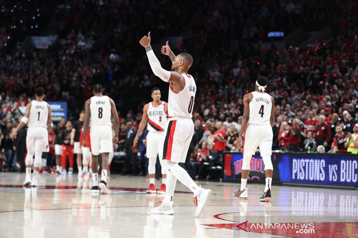 Blazers rebut gim pertama playoff kontra Thunder