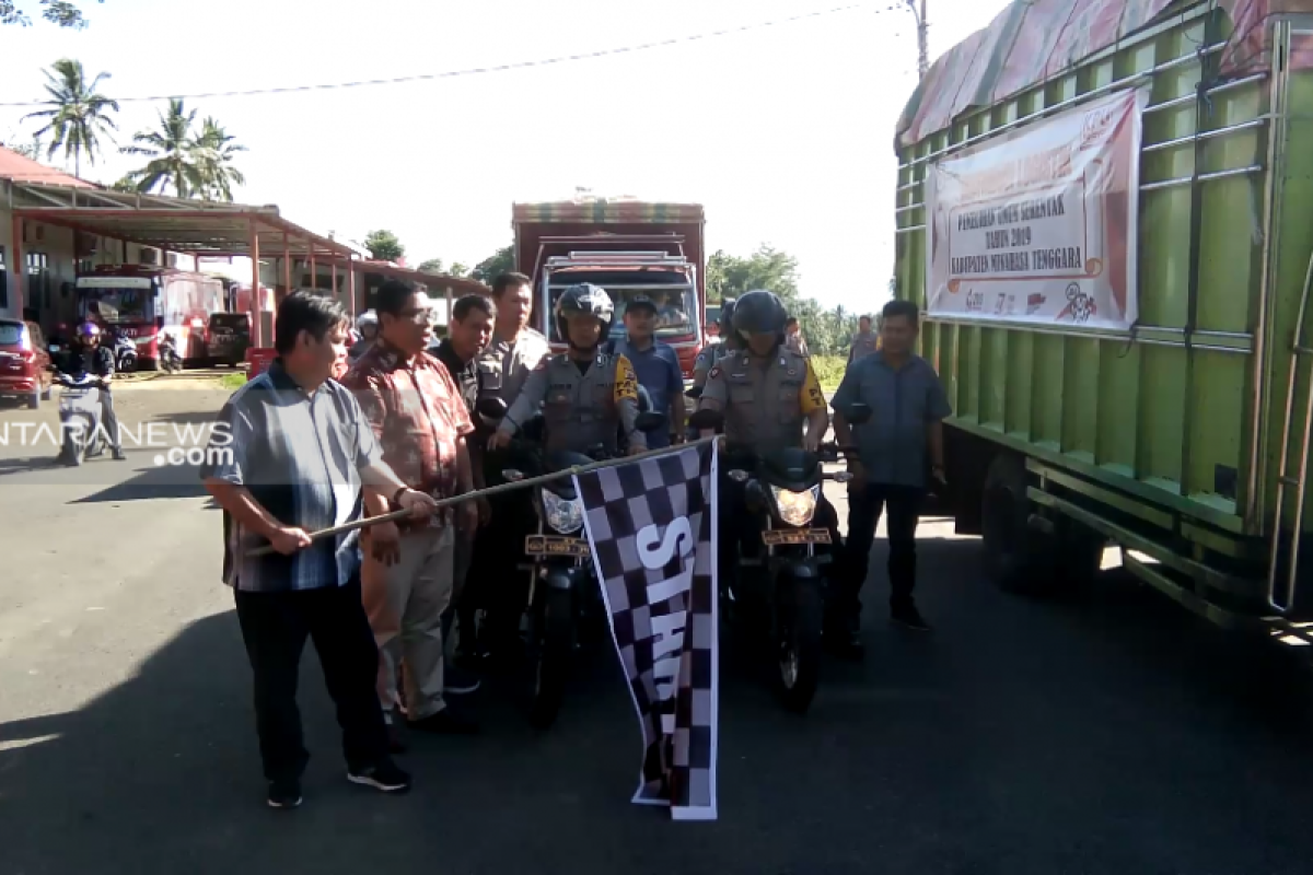 KPU Minahasa Tenggara distribusi logistik Pemilu ke pelosok