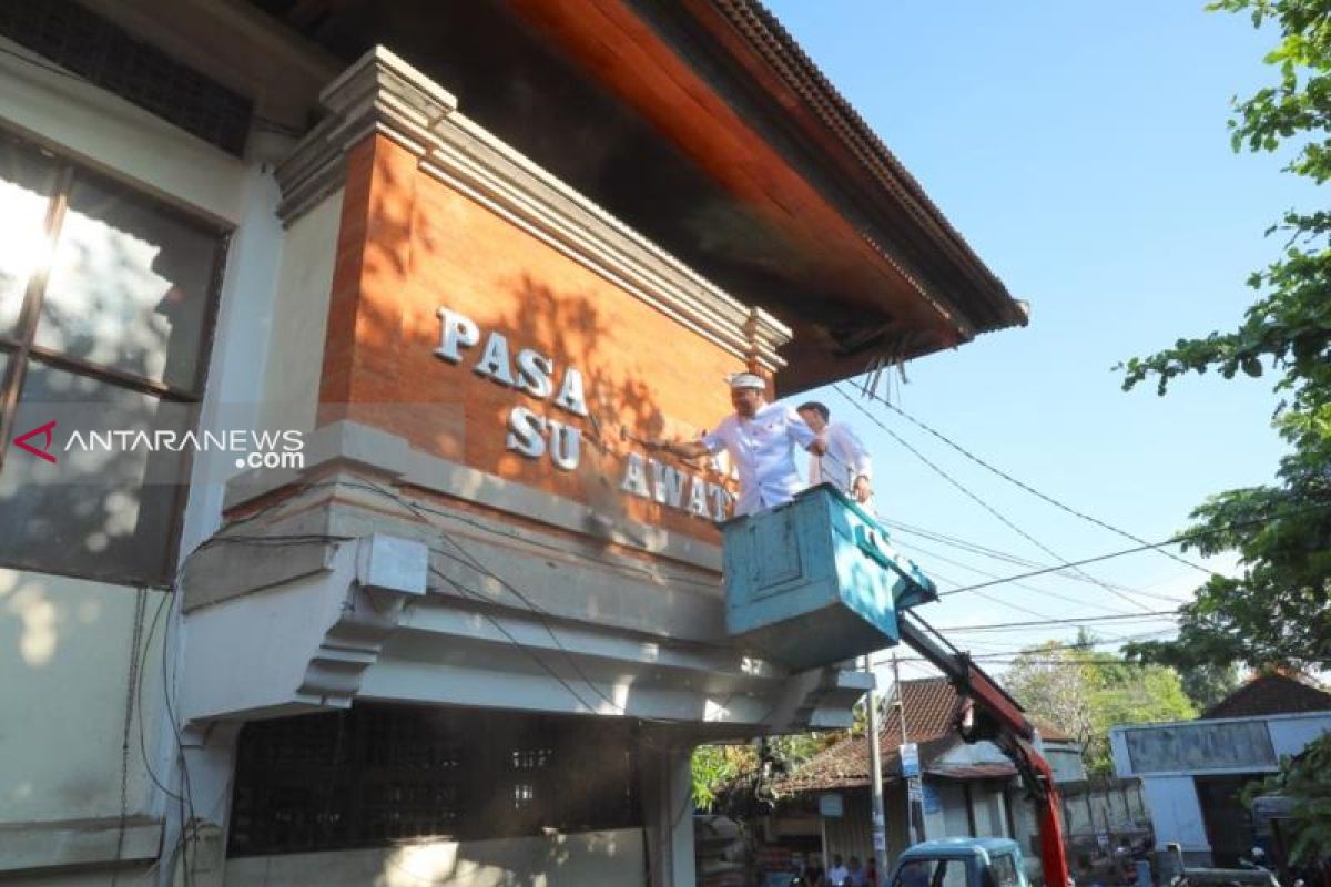 Peremajaan Pasar Seni Sukawati Gianyar-Bali mulai dikerjakan