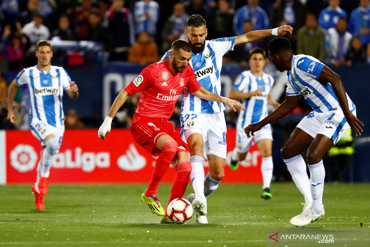 Benzema selamatkan Real dari kekalahan ketika melawat ke markas Leganes