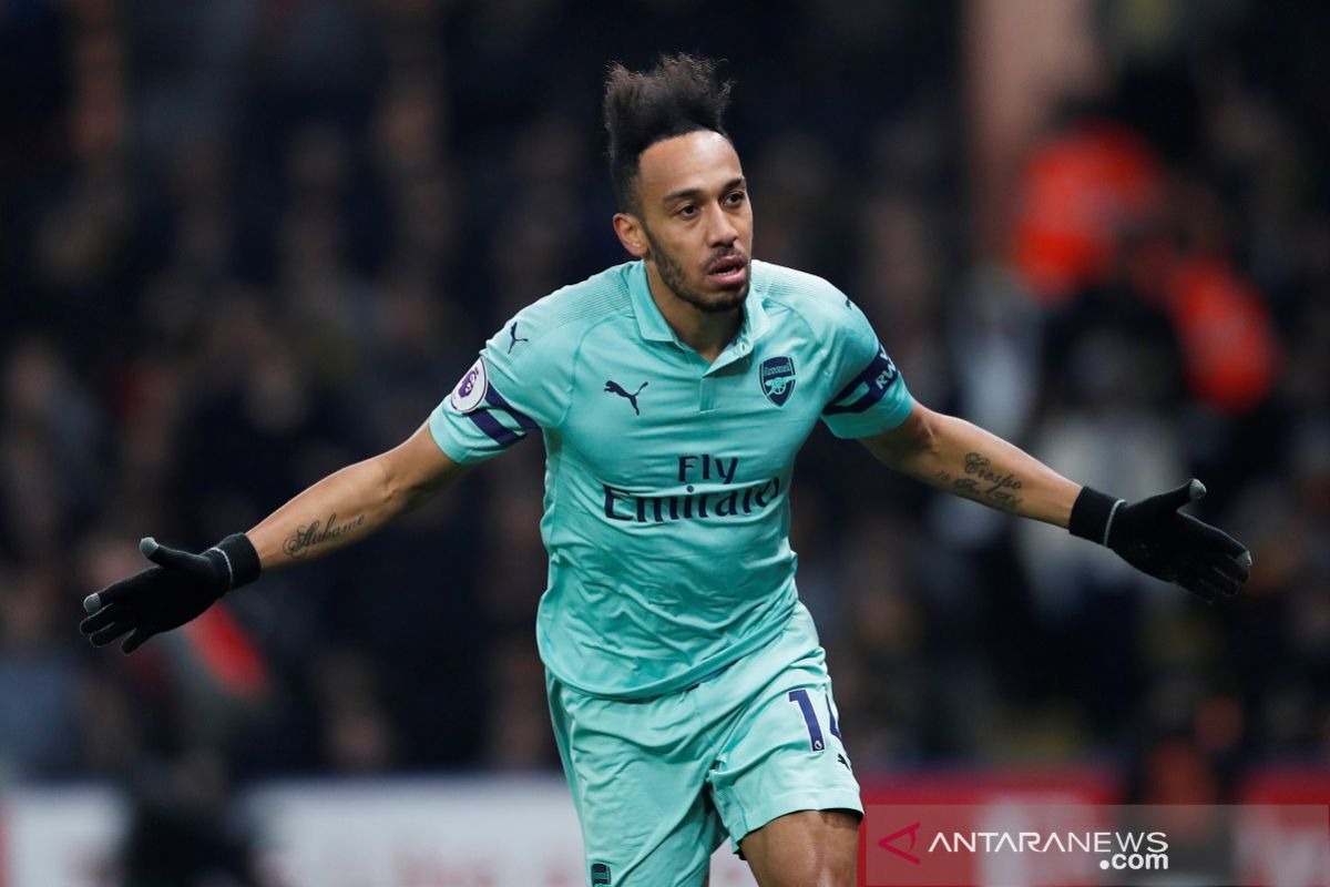 Arsenal kembali masuk empat besar usai tundukkan 10 pemain Watford