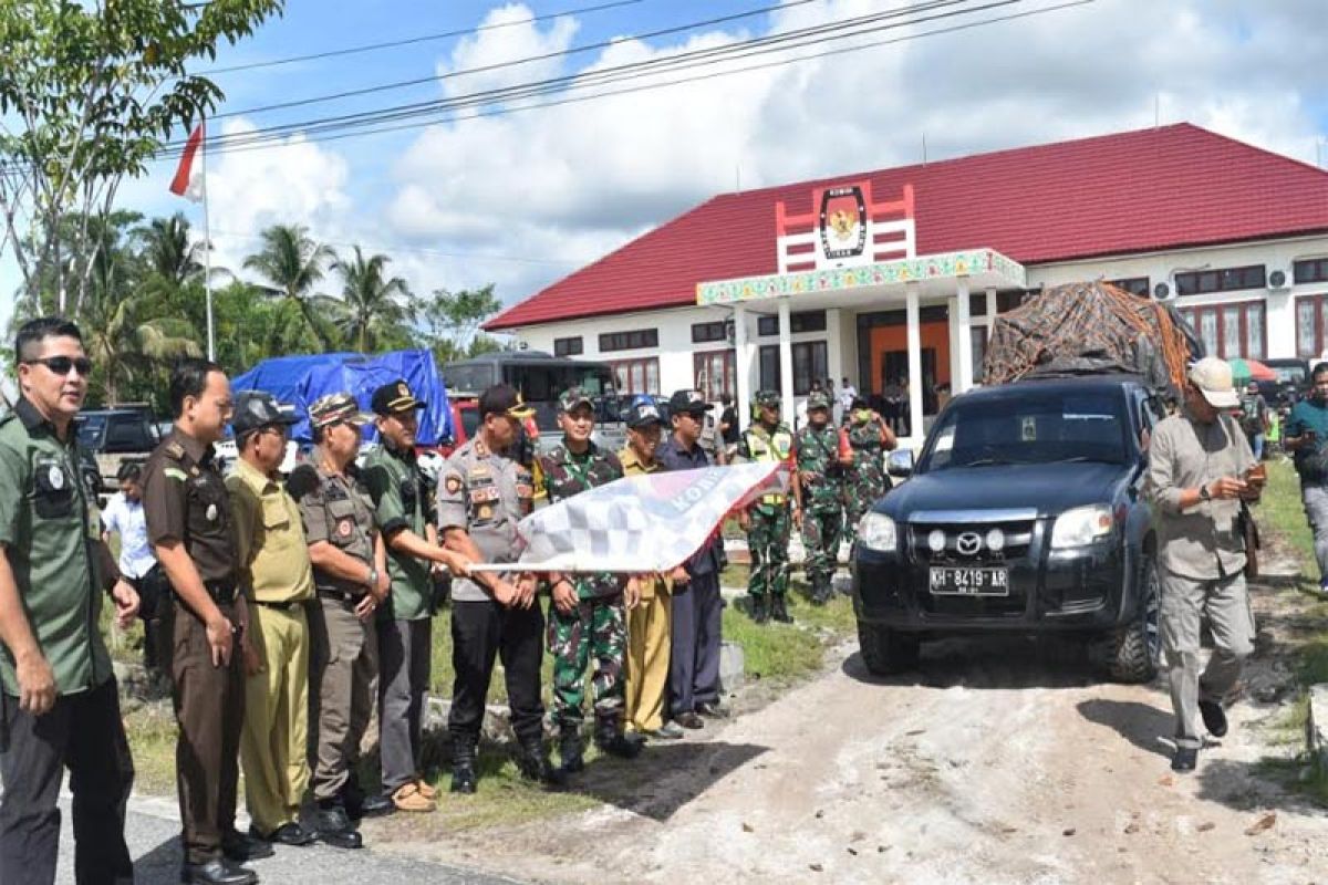 Distribusi logistik pemilu 2019 tuntas hari ini, kata Ketua KPU Gumas