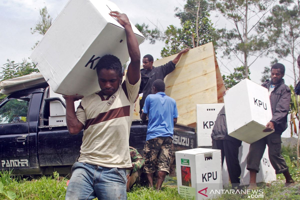 Pemilu susulan berlangsung di 11 distrik Kabupaten Yahukimo