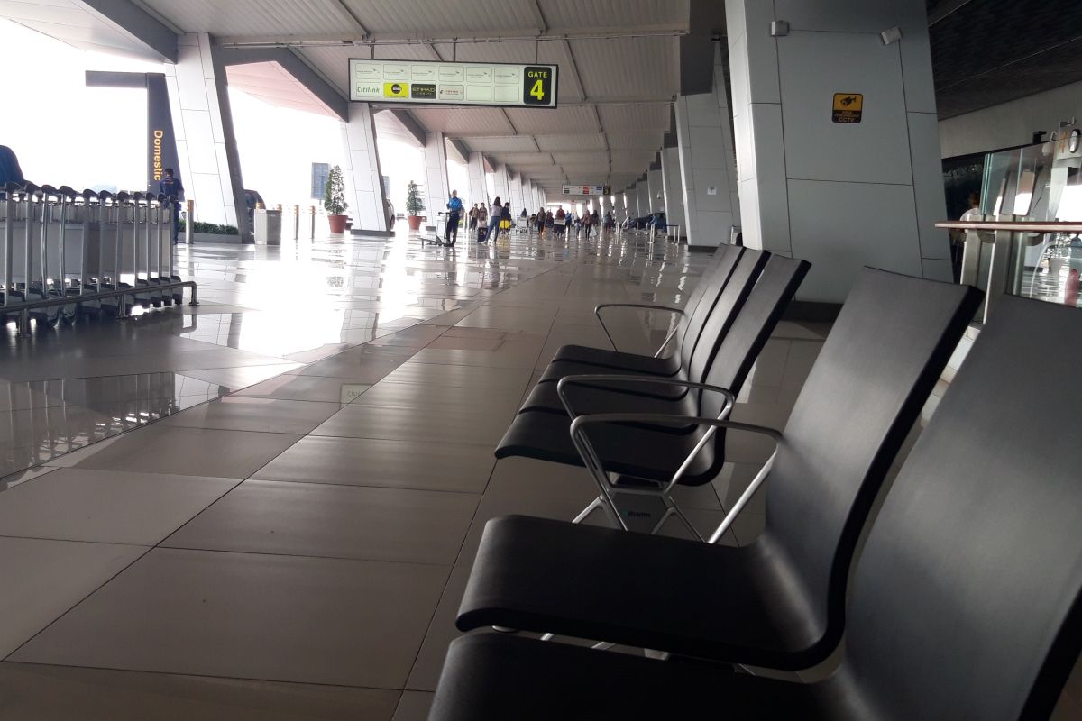 Pergerakan penumpang Bandara Soekarno Hatta tidak sepadat hari normal