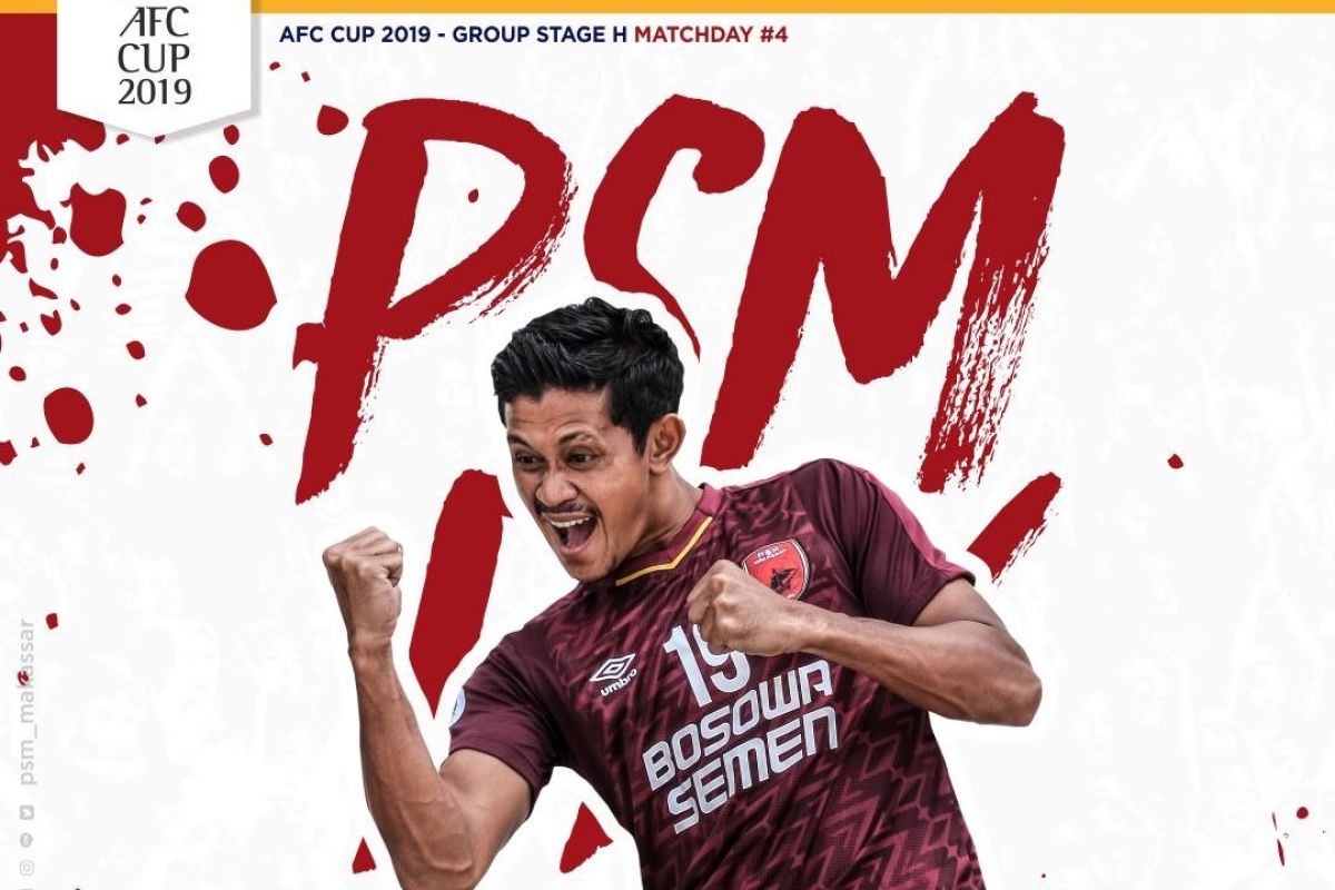 Kalahkan FC Iloilo, PSM pimpin  Grup H Piala AFC 2019