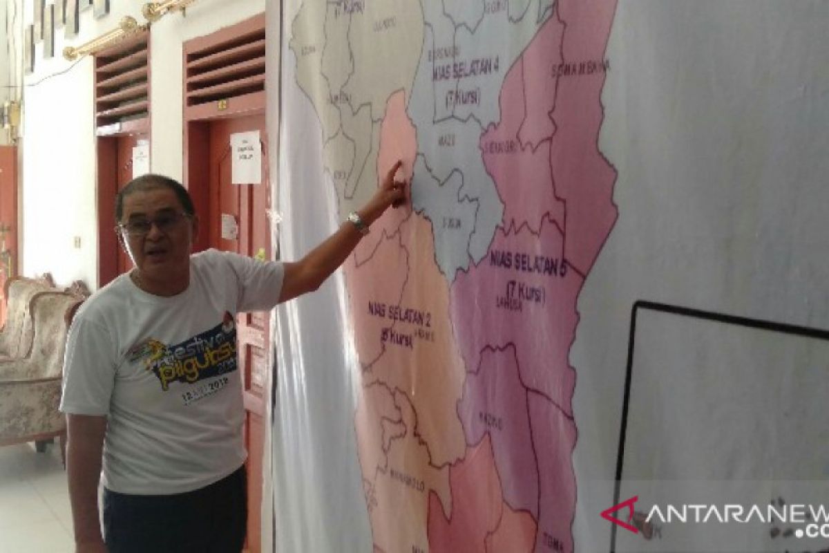 Empat kecamatan di Nias Selatan belum laksanakan pencoblosan